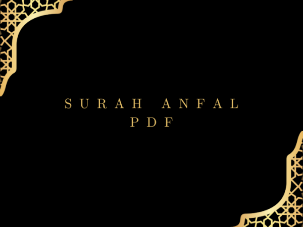 Surah Anfal PDF Download for Free in Arabic Language