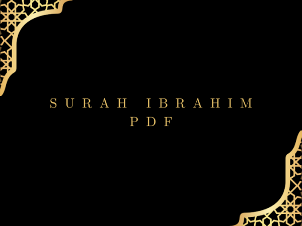 Surah Ibrahim PDF Download for Free in Arabic Language