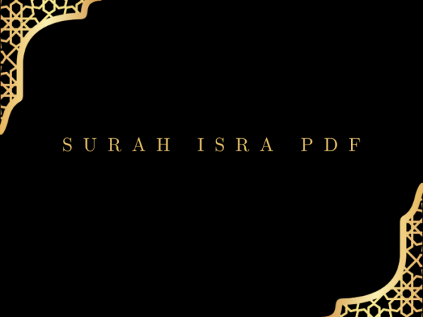 Surah Isra PDF Download for Free in Arabic Language