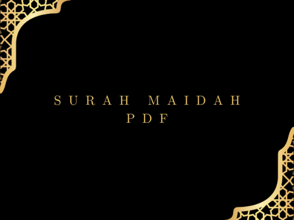 Surah Maidah PDF Download for Free in Arabic Language