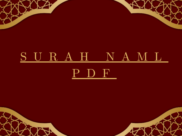 Surah Naml PDF Download for Free in Arabic Language