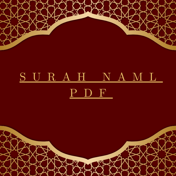 Surah Naml PDF Download for Free in Arabic Language