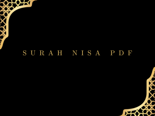 Surah Nisa PDF Download for Free in Arabic Language