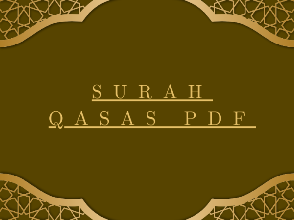 Surah Qasas PDF Download for Free in Arabic Language