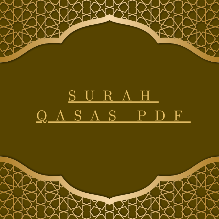 Surah Qasas PDF Download for Free in Arabic Language