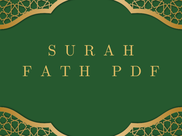 Surah Fath PDF Download in Arabic Translation