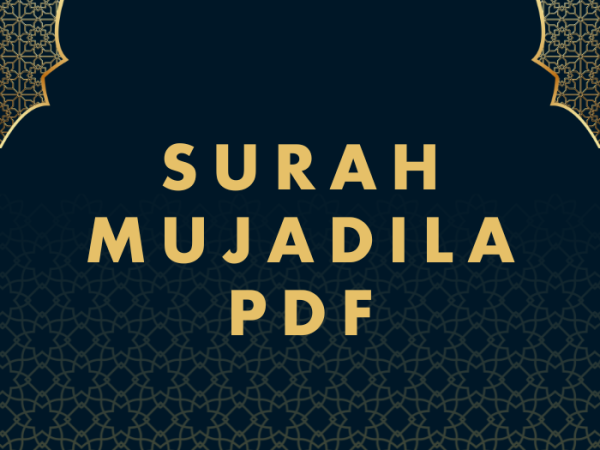 Surah Mujadila PDF Download in Arabic Translation