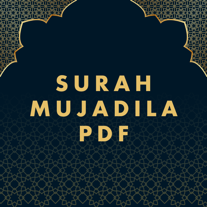 Surah Mujadila PDF Download in Arabic Translation