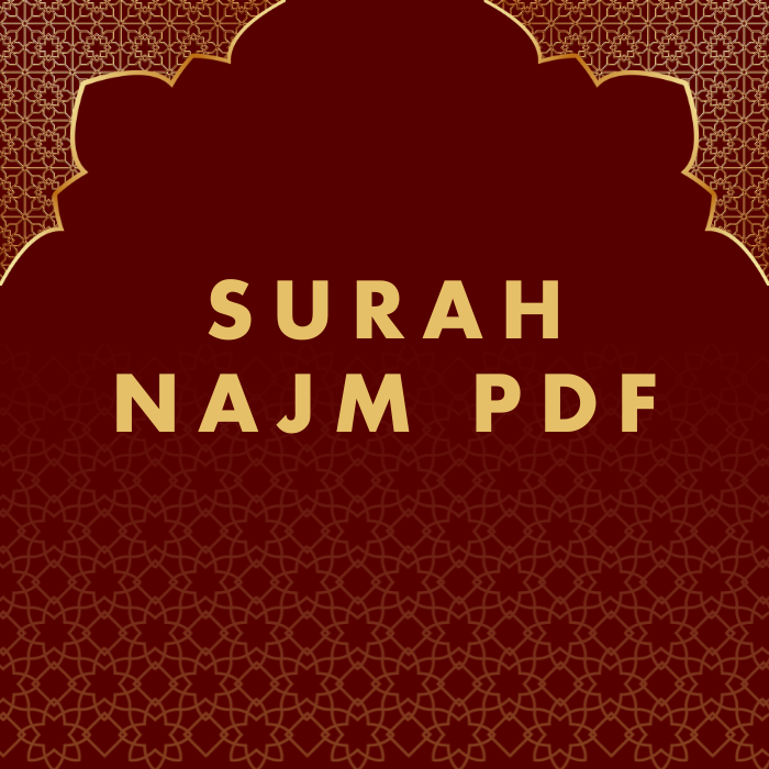 Surah Najm PDF Download in Arabic Translation