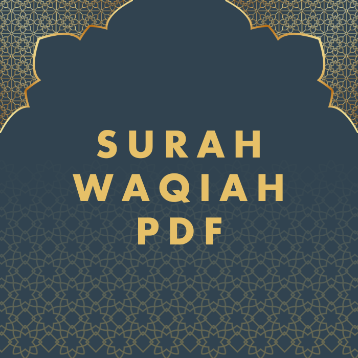 Surah Waqiah PDF Download in Arabic Translation