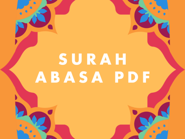 Surah Abasa PDF Download in Arabic Translation