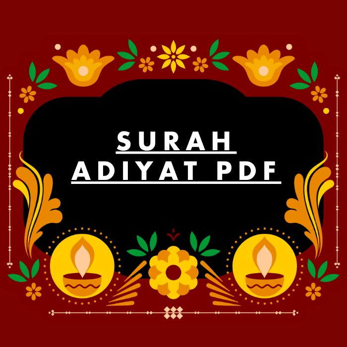 Surah Adiyat PDF Download in Arabic Translation