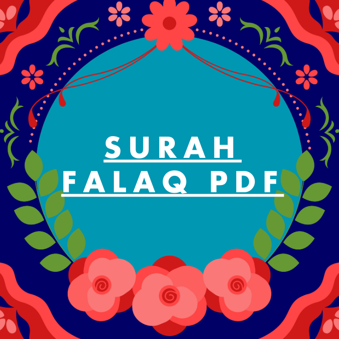 Surah Falaq PDF Download in Arabic Translation