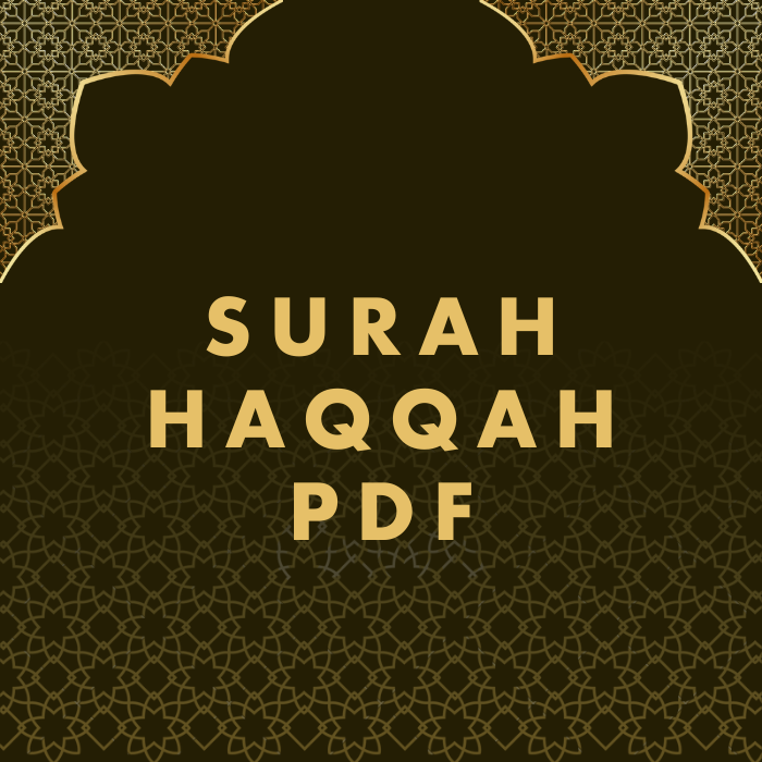 Surah Haqqah PDF Download in Arabic Translation