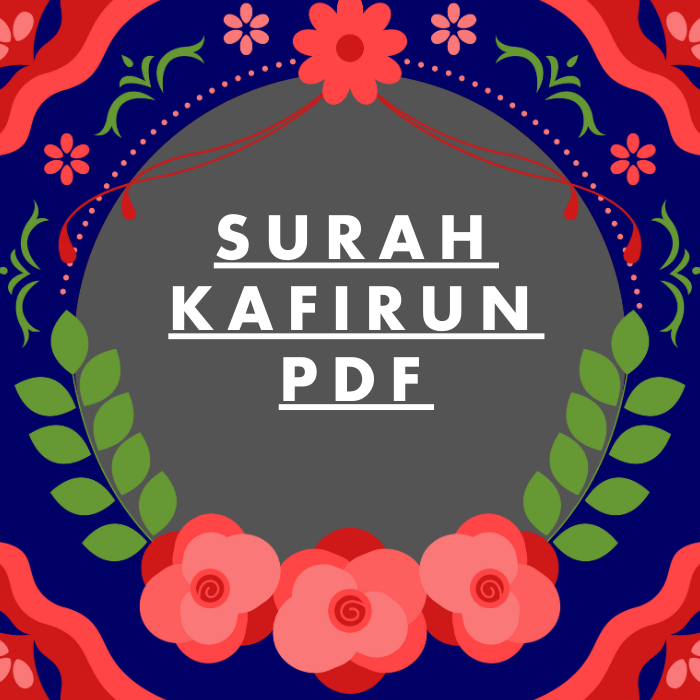 Surah Kafirun PDF Download in Arabic Translation