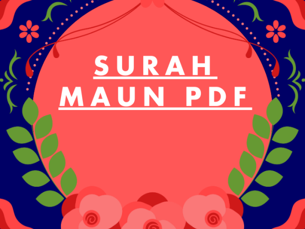 Surah Maun PDF Download in Arabic Translation