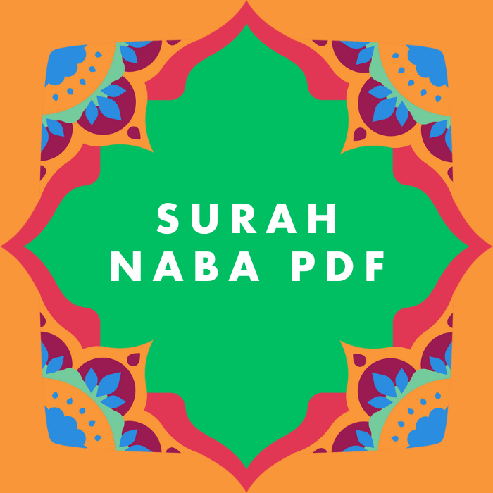 Surah Naba PDF Download in Arabic Translation