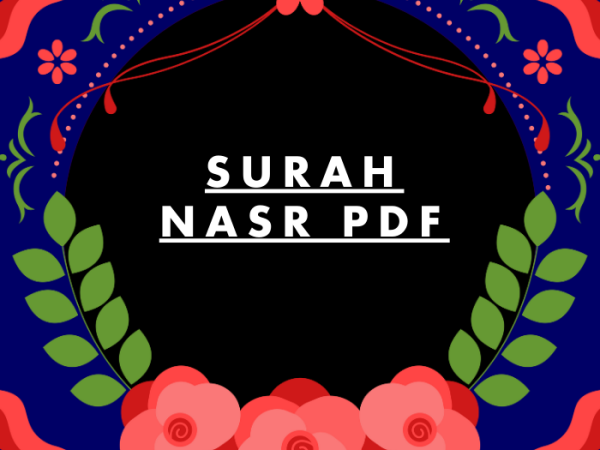 Surah Nasr PDF Download in Arabic Translation