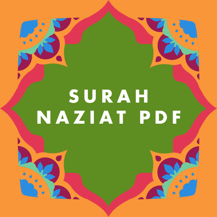 Surah Naziat PDF Download in Arabic Translation