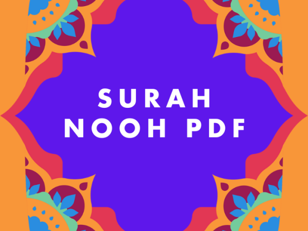 Surah Nooh PDF Download in Arabic Translation