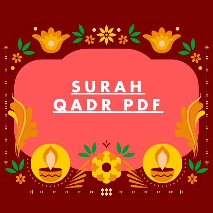 Surah Qadr PDF Download in Arabic Translation