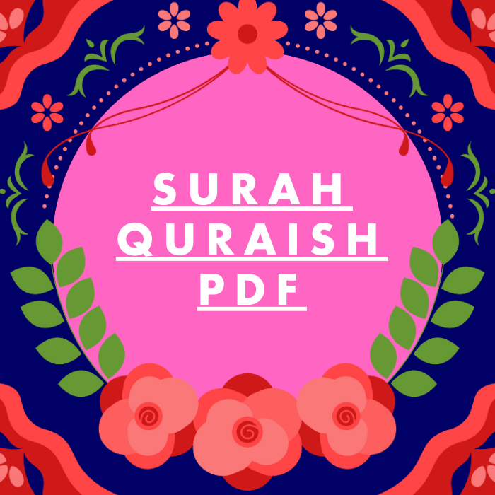 Surah Quraish PDF Download in Arabic Translation