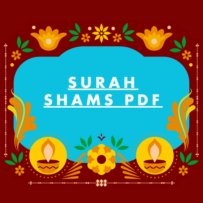 Surah Shams PDF Download in Arabic Translation