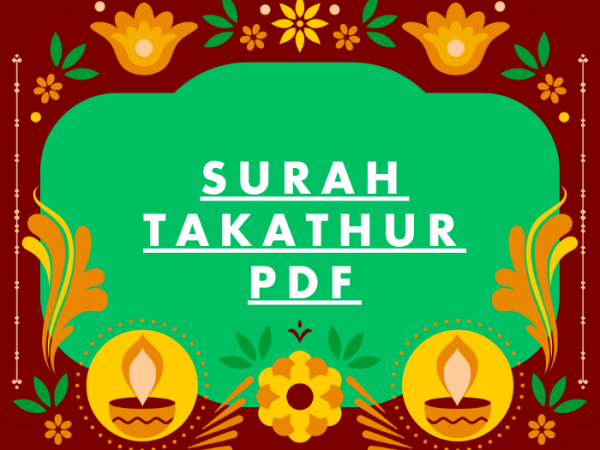 Surah Takathur PDF Download in Arabic Translation