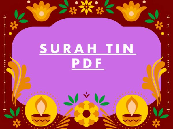 Surah Tin PDF Download in Arabic Translation