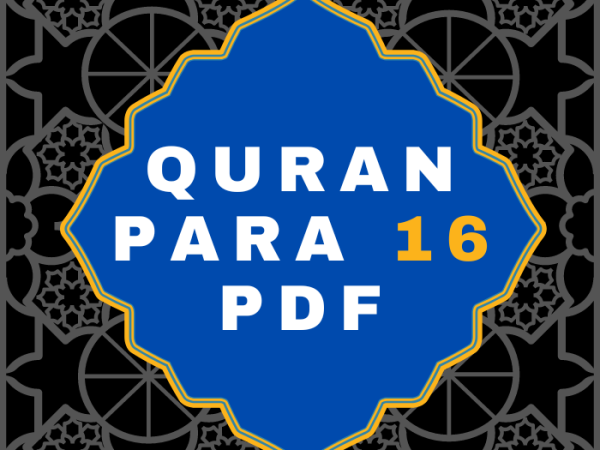 Quran Para 16 PDF in Arabic Language Download