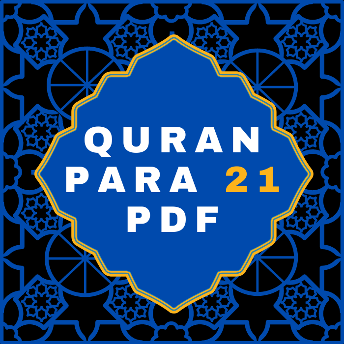 Quran Para 21 PDF in Arabic Language Download