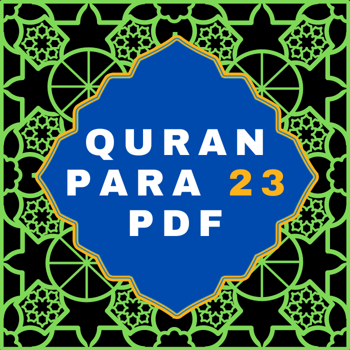 Quran Para 23 PDF in Arabic Language Download