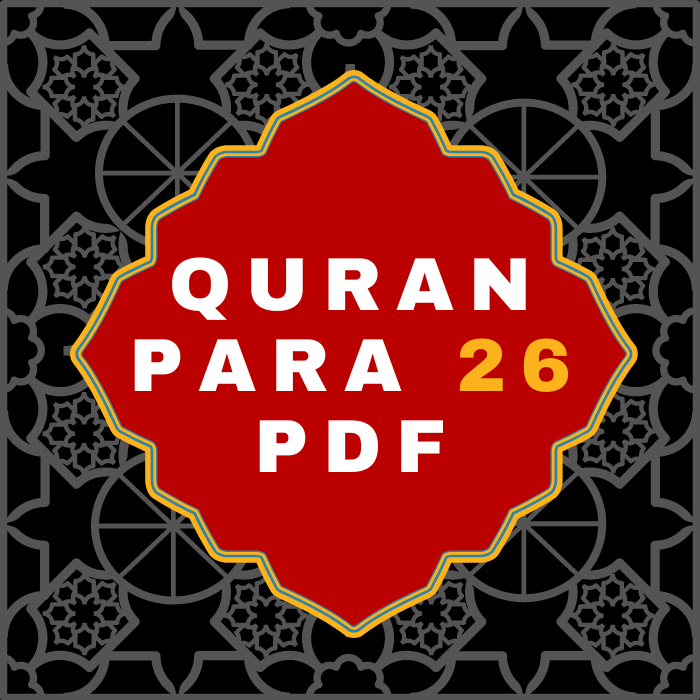 Quran Para 26 PDF in Arabic Language Download