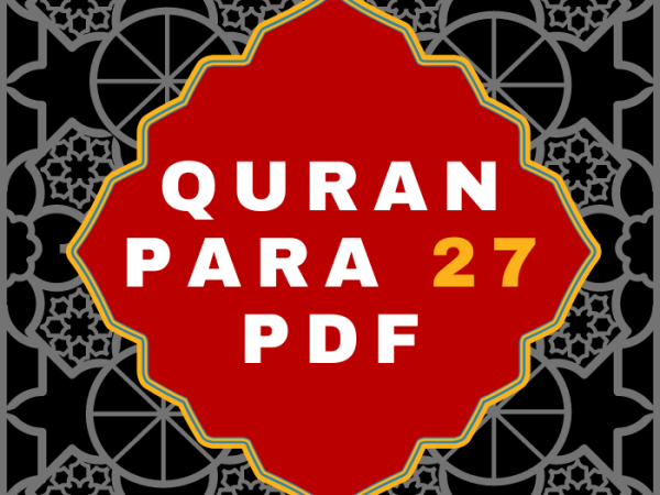 Quran Para 27 PDF in Arabic Language Download