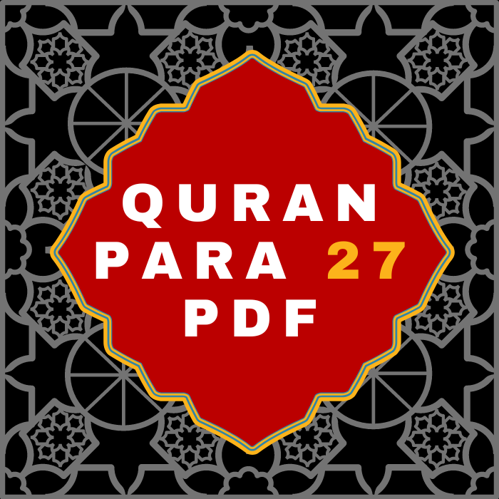 Quran Para 27 PDF in Arabic Language Download