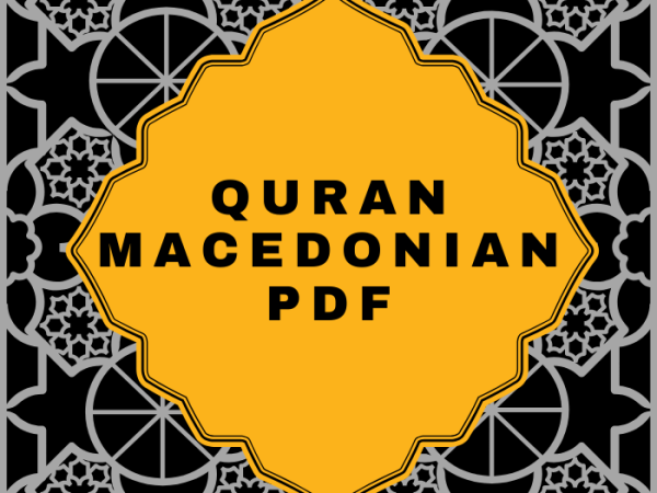 Quran in Macedonian Translation PDF Download