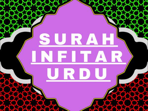 Surah Infitar Urdu PDF Translation Download