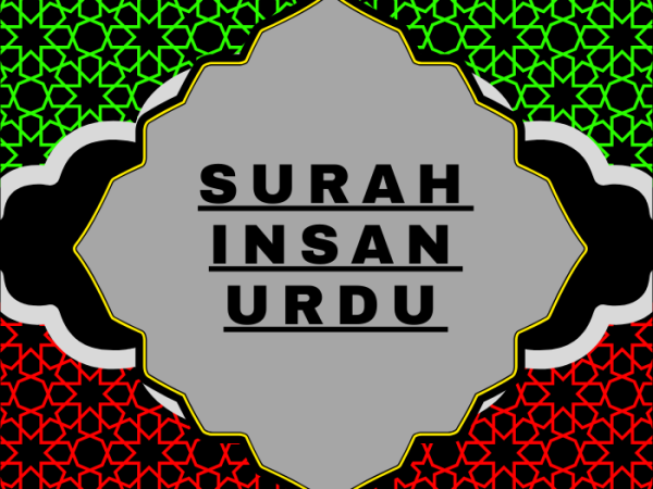 Surah Insan Urdu PDF Translation Download