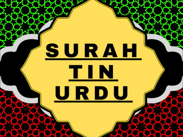 Surah Tin Urdu PDF Translation Download