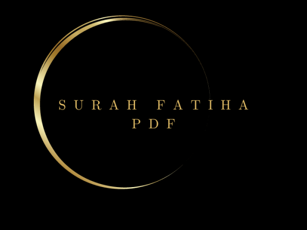 Surah Fatiha PDF Download for Free in Arabic Language