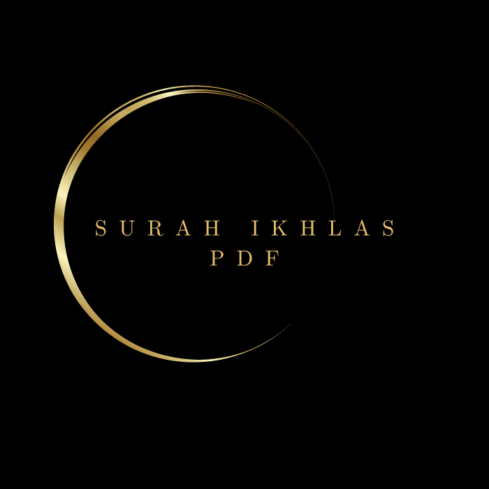 Surah Ikhlas PDF Download for Free in Arabic Language